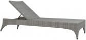 Шезлонг-лежак плетеный JANUS et Cie Amari алюминий, искусственный ротанг дымчатый Фото 1