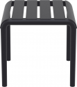 Столик пластиковый журнальный Siesta Contract Paris Side Table стеклопластик черный Фото 6