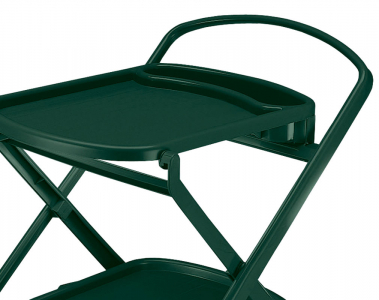 Стол пластиковый сервировочный складной SCAB GIARDINO Drink Trolley пластик зеленый Фото 3