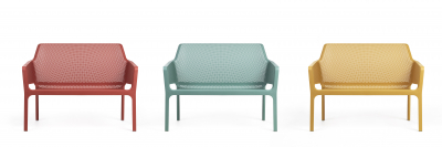 Диван пластиковый Nardi Net Bench стеклопластик коралловый Фото 8