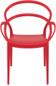 Кресло пластиковое Siesta Contract Mila стеклопластик красный Фото 5