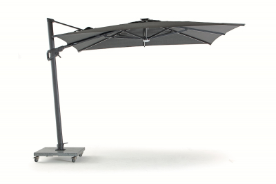 Зонт садовый с подсветкой Grattoni Venezia алюминий, олефин антрацит, темно-серый Фото 5