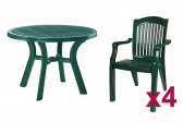 Комплект пластиковой мебели Siesta Garden Truva Classic пластик зеленый Фото 2