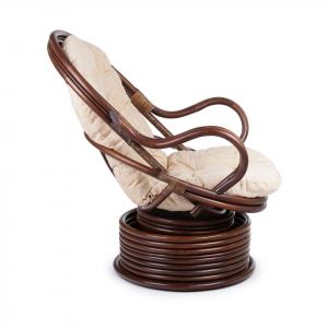 Кресло механическое Ecodesign Royal Rocker натуральный ротанг темный Фото 3