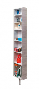 Поворотный зеркальный шкаф Shelf.On Зум Шелф Эко ЛДСП беленый дуб Фото 2