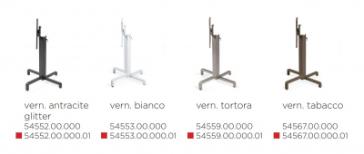 Подстолье металлическое складное Nardi Ibisco Special алюминий тортора Фото 3