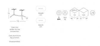 Подстолье двойное металлическое-thumbs-Фото3