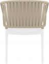 Кресло пластиковое с подушками Siesta Contract Portofino стеклопластик, полипропилен, полиэстер белый, бежевый, бежевый Фото 10