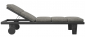 Шезлонг-лежак с матрасом SNOC Sestri Nightfall алюминий, тик, олефин черный Фото 1