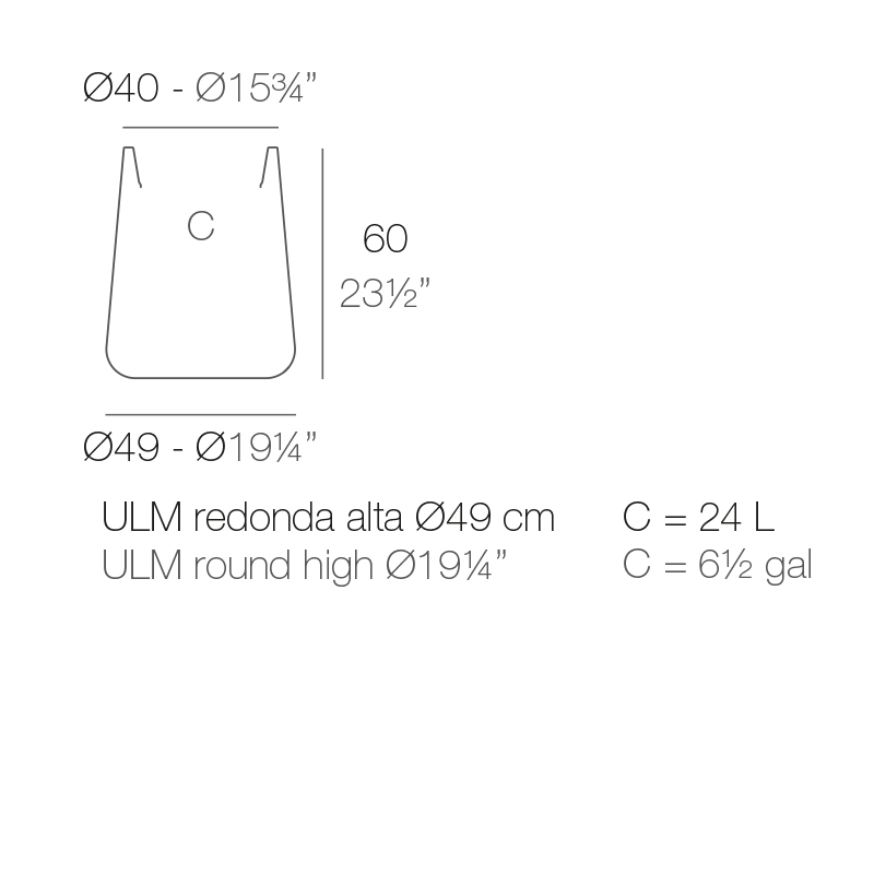 Кашпо пластиковое Ulm Simple