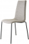 Стул с обивкой Scab Design Mannequin Pop 4 legs сталь, технополимер, ткань антрацит, светло-серый Фото 2