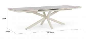 Стол керамический обеденный раздвижной-thumbs-Фото3