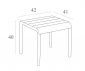 Столик пластиковый журнальный Siesta Contract Paris Side Table стеклопластик белый Фото 2