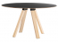 Стол ламинированный PEDRALI Arki-Table Wood дуб, компакт-ламинат HPL беленый дуб, черный Фото 3