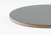 Столешница круглая PEDRALI Linoleum фанера, линолеум серый Фото 5