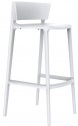Стул пластиковый барный Vondom Africa Basic полипропилен, стекловолокно белый Фото 1