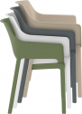 Кресло пластиковое Siesta Contract Dora стеклопластик, полипропилен оливковый Фото 9