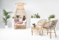 Лаунж-кресло плетеное RosaDesign Cabana Loveseat алюминий, искусственный ротанг, ткань натуральный, белый Фото 6