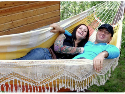 Гамак двухместный Besta Fiesta Sun Flower хлопок разноцветный Фото 1