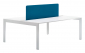 Стол со звукопоглощающей панелью PEDRALI Matrix Desk алюминий, ЛДСП, ткань белый, синий Фото 1