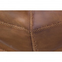 Кресло с обивкой Garden Relax Eaton алюминий, натуральная кожа коричневый Фото 8