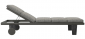 Шезлонг-лежак с матрасом SNOC Sestri Terra алюминий, тик, олефин коричневый Фото 1