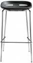 Стул барный пластиковый Kastel Klou сталь, полиуретан хром, антрацит Фото 1