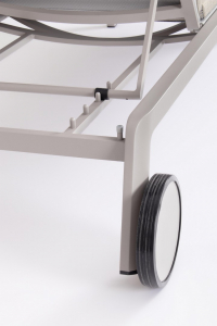 Шезлонг-лежак металлический Garden Relax Jalisco алюминий, текстилен, акрил лунный Фото 8