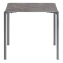 Стол обеденный PEDRALI Jump TJ4 алюминий, компакт-ламинат HPL антрацит, серый мрамор Фото 1