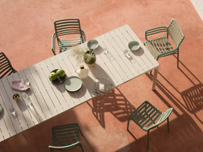 Комплект пластиковых стульев Nardi Doga Bistrot Set 4 стеклопластик мятный Фото 20