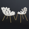 Комплект пластиковых стульев Qeeboo Filicudi Set 2 металл, полиэтилен латунь, белый Фото 7