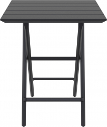 Стол пластиковый складной Helen Folding Table 60, черный, 600х600х740 мм
