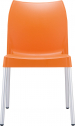 Стул пластиковый Siesta Contract Vita алюминий, полипропилен оранжевый Фото 7