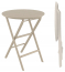 Стол пластиковый складной Siesta Contract Helen Folding Table Ø60 пластик бежевый Фото 1