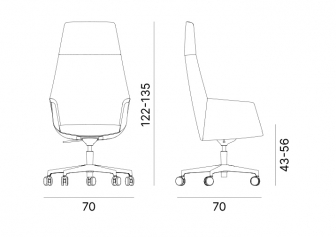 Кресло офисное на колесах-thumbs-Фото3