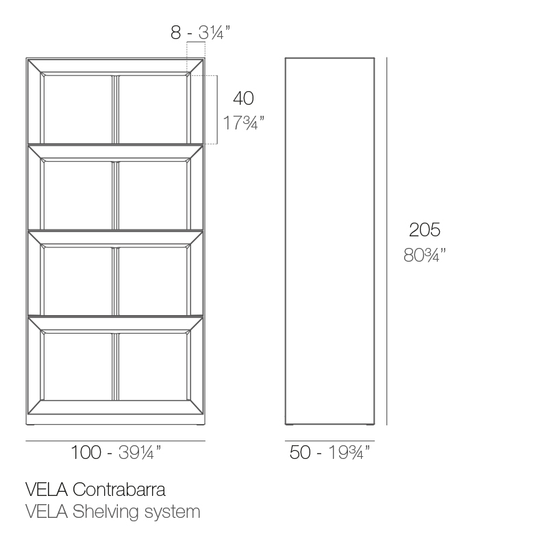 Стеллаж пластиковый Vela Basic