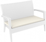 Диван пластиковый плетеный двухместный с подушкой Miami Lounge Sofa