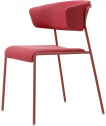 Кресло с обивкой Scab Design Lisa Waterproof сталь, дерево, влагозащитная ткань розовый Фото 1