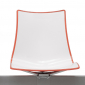 Система сидений на 4 места Scab Design Zebra Bicolore Bench сталь, технополимер белый, оранжевый Фото 4