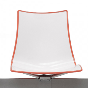 Система сидений на 4 места Scab Design Zebra Bicolore Bench сталь, технополимер белый, оранжевый Фото 4