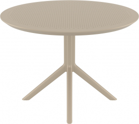Стол пластиковый Sky Table Ø105, бежевый, Ø1050х740 мм