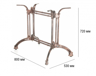 Подстолье чугунное двойное-thumbs-Фото3