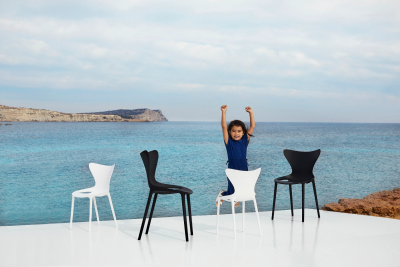 Стул пластиковый детский Vondom Love Mini Basic полипропилен, стекловолокно белый Фото 7