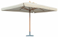 Зонт профессиональный 3х3 м Scolaro Palladio Standard дерево ироко, акрил натуральный, слоновая кость Фото 1