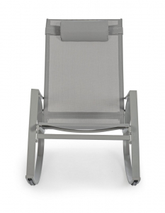Кресло-качалка металлическое Garden Relax Demid сталь, текстилен тортора Фото 4