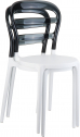 Стул пластиковый Siesta Contract Miss Bibi стеклопластик, поликарбонат белый, черный Фото 10