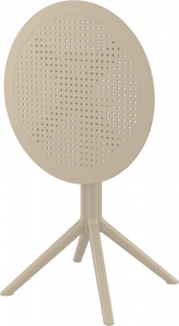 Стол пластиковый складной Siesta Contract Sky Folding Table 60 сталь, пластик бежевый Фото 12