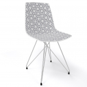 Стул пластиковый Gaber Alhambra TC сталь, технополимер белый, серый Фото 1