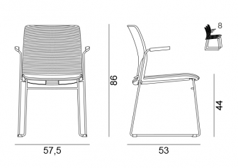 Кресло на полозьях с обивкой-thumbs-Фото3