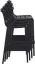 Стул пластиковый барный Siesta Contract Helen Bar 75 стеклопластик черный Фото 9